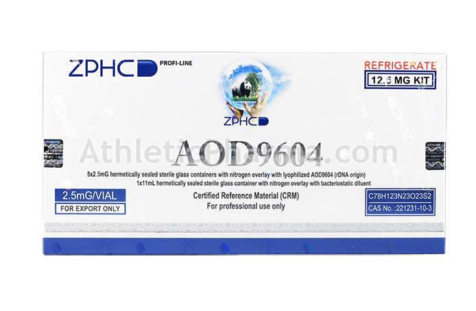 AOD9604 12.5mg (ZPHC) упаковка 5 флаконов (2.5mg x 5)